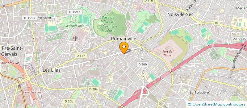 localisation de l'entreprise SCI SANCEMI à ROMAINVILLE