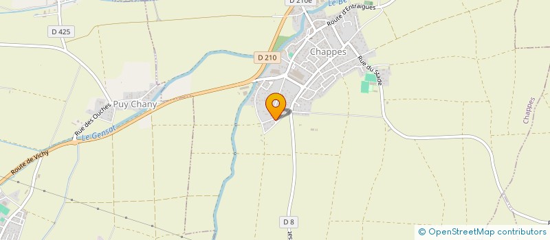 localisation de l'entreprise SCI SANCHEZ  CHAPPES