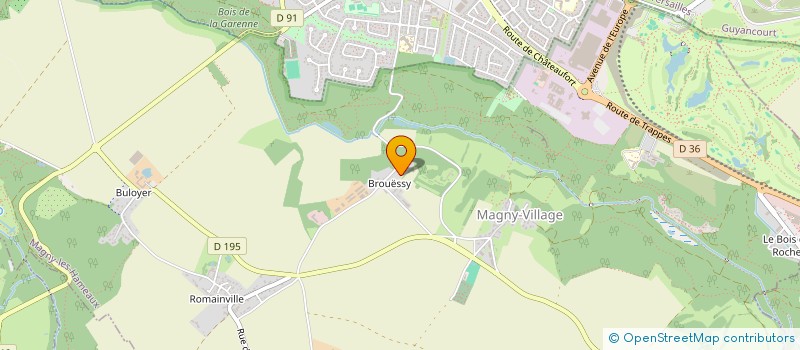 localisation de l'entreprise SCI SANCHEZ CORP  MAGNY-LES-HAMEAUX