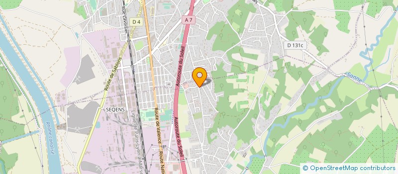 localisation de l'entreprise SCI SANCHEZ LOUIS  SALAISE-SUR-SANNE