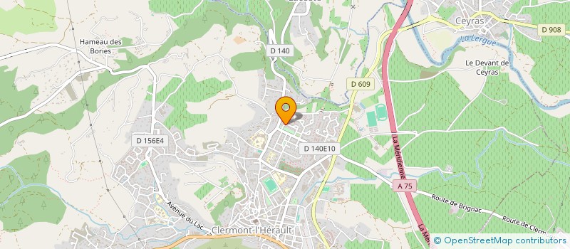 localisation de l'entreprise SCI SANCHEZ REUNION  CLERMONT-L'HERAULT