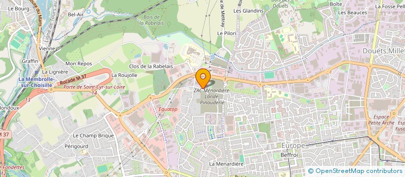 localisation de l'entreprise SCI SANCHO  SAINT-CYR-SUR-LOIRE