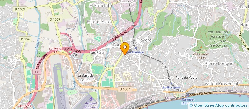 localisation de l'entreprise SCI SANCLAI à CANNES