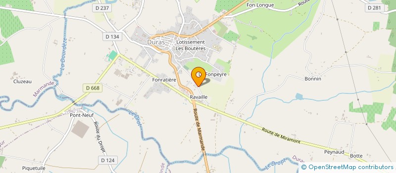 localisation de l'entreprise SCI SANCO  DURAS