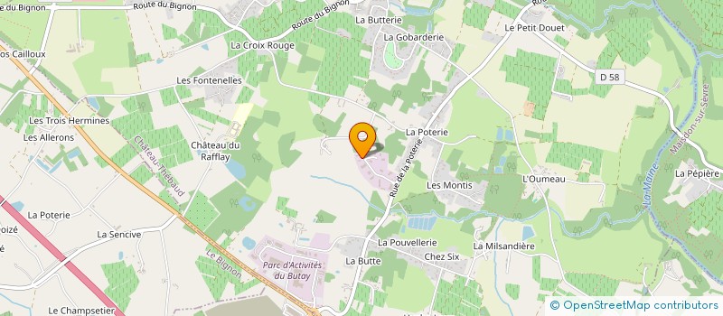 localisation de l'entreprise SCI SANCY  CHATEAU-THEBAUD