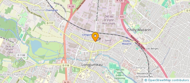 localisation de l'entreprise SCI SANCY à LONGJUMEAU