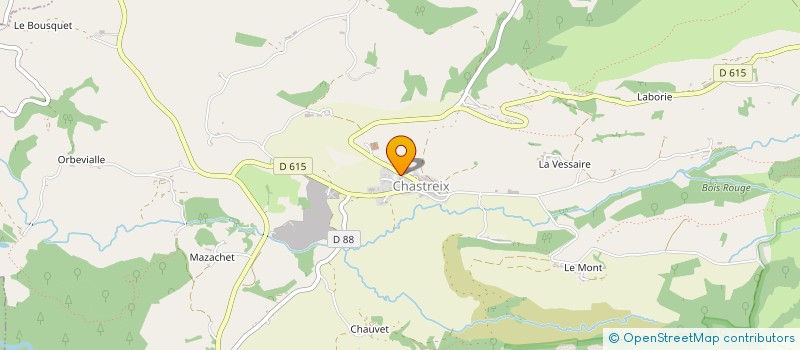 localisation de l'entreprise SCI SANCY DEVELOPPEMENT INVESTISSEMENT  CHASTREIX