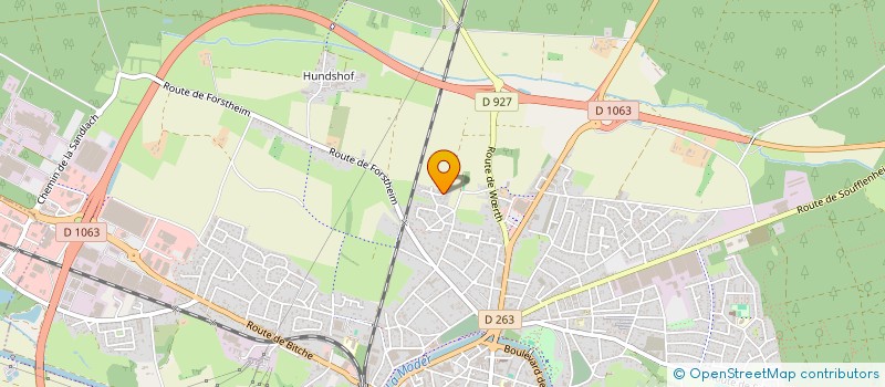 localisation de l'entreprise SCI SAND  HAGUENAU