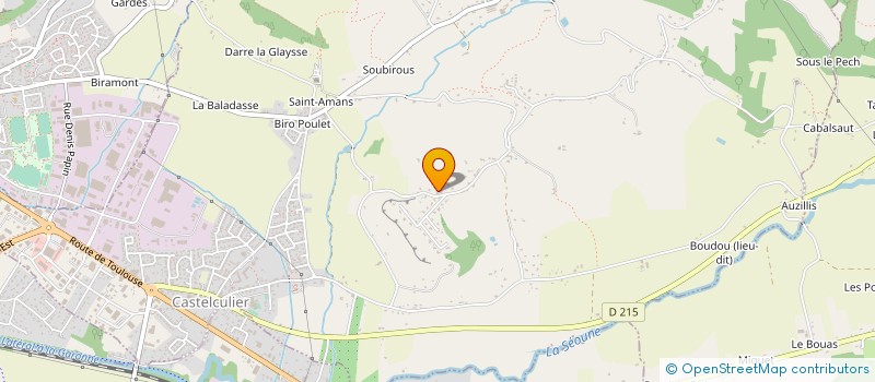 localisation de l'entreprise SCI SANDA  CASTELCULIER