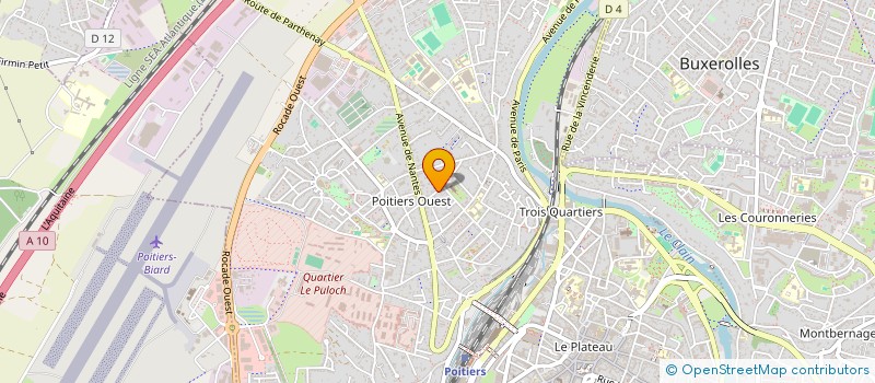 localisation de l'entreprise SCI SANDAL  POITIERS