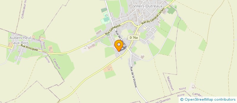 localisation de l'entreprise SCI SANDAX  VILLERS-OUTREAUX