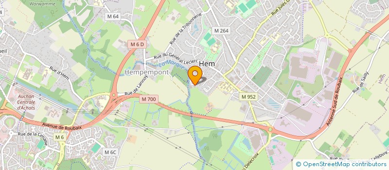 localisation de l'entreprise SCI SANDE  HEM