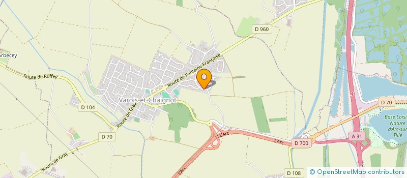 localisation de l'entreprise SCI SANDONA  VAROIS-ET-CHAIGNOT