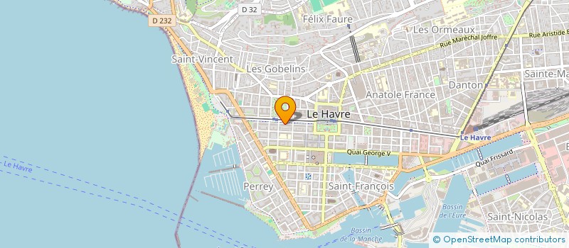 localisation de l'entreprise SCI SANDOPALE à LE HAVRE