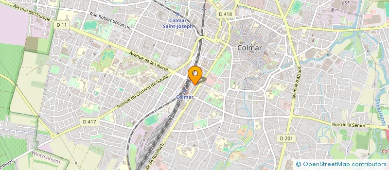 localisation de l'entreprise SCI SANDORINE  COLMAR