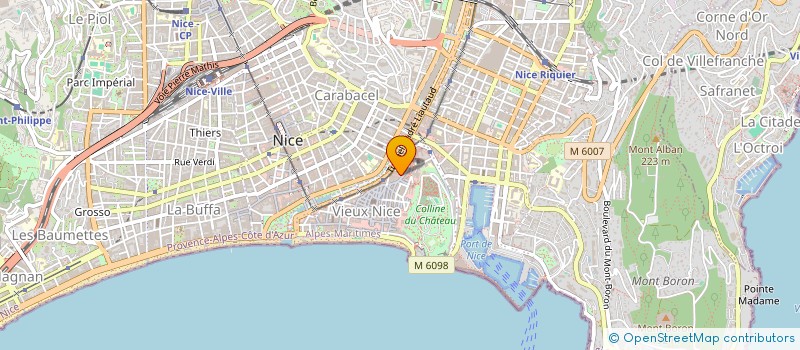localisation de l'entreprise SCI SANDOT à NICE