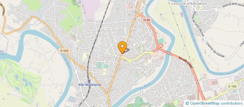 localisation de l'entreprise SCI SANDRA à ALBI