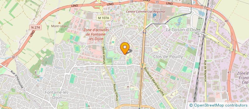 localisation de l'entreprise SCI SANDRA AFONSO à DIJON