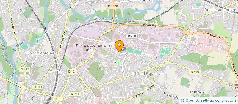 localisation de l'entreprise SCI SANDRAUD  L'ISLE-D'ESPAGNAC