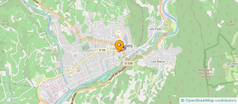 localisation de l'entreprise SCI SANDRE  NYONS