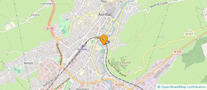 localisation de l'entreprise SCI SANDRE à AURILLAC