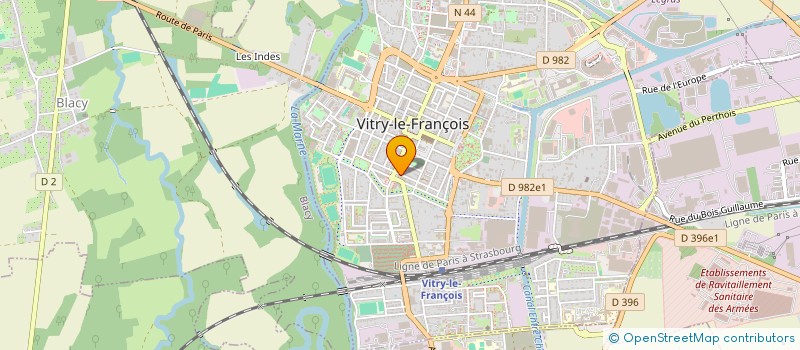 localisation de l'entreprise SCI SANDREM à VITRY-LE-FRANCOIS