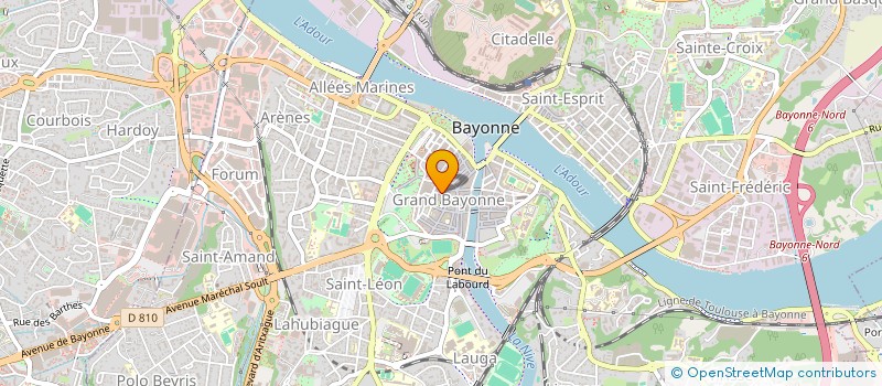 localisation de l'entreprise SCI SANDRIC à BAYONNE