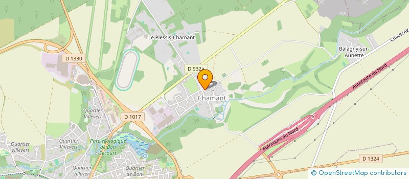 localisation de l'entreprise SCI SANDRICE DIFFUSION  CHAMANT