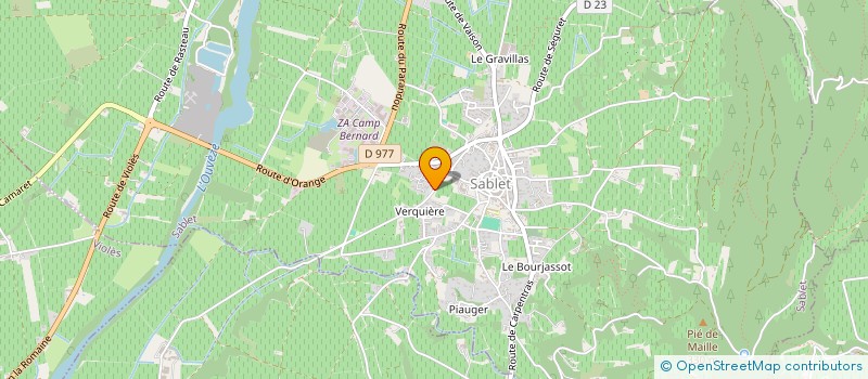 localisation de l'entreprise SCI SANDRINE  SABLET