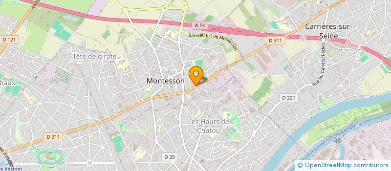 localisation de l'entreprise SCI SANDRINE  MONTESSON