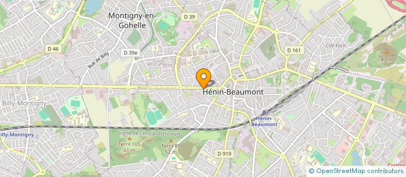 localisation de l'entreprise SCI SANDRINE à HENIN-BEAUMONT