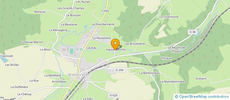 localisation de l'entreprise SCI SANDRINE à BRETONCELLES