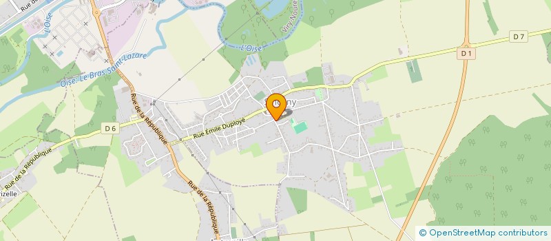 localisation de l'entreprise SCI SANDRINE ET CHRISTOPHE  SINCENY