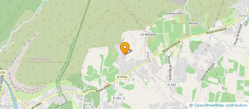 localisation de l'entreprise SCI SANDRO  BOISSET-ET-GAUJAC