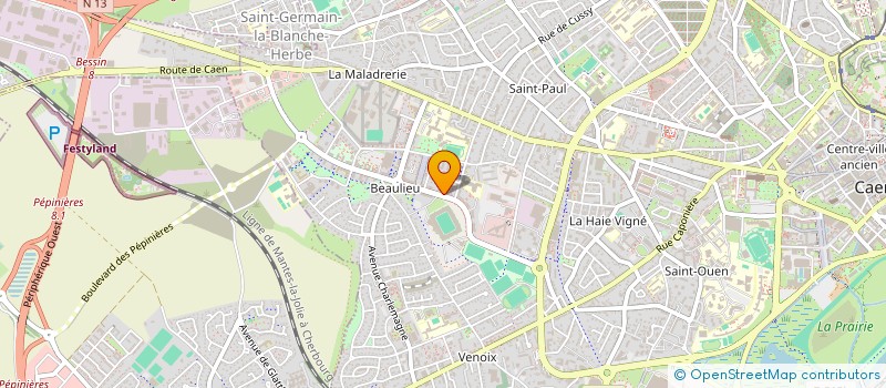 localisation de l'entreprise SCI SANDRO à CAEN