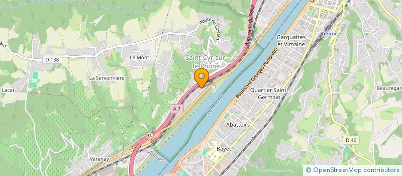 localisation de l'entreprise SCI SANDRYL  SAINT-CYR-SUR-LE-RHONE