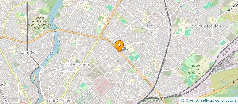 localisation de l'entreprise SCI SANDSIB à NANTES