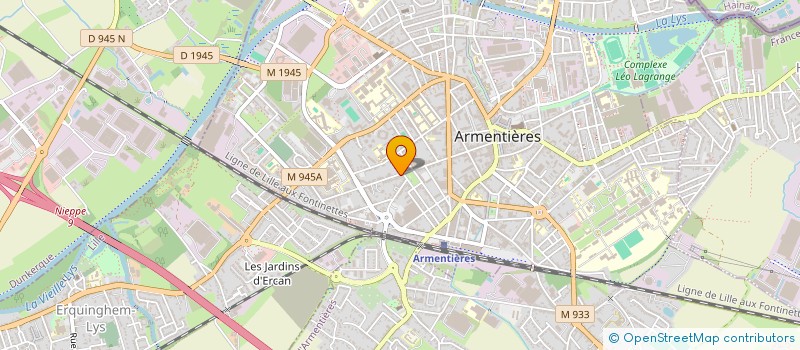 localisation de l'entreprise SCI SANDT-CHOMBART  ARMENTIERES