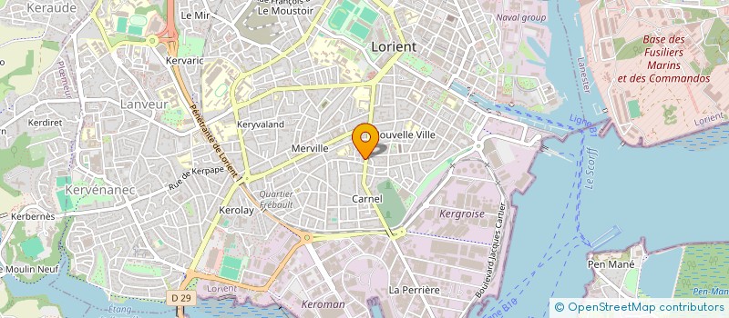 localisation de l'entreprise SCI SANDY  LORIENT