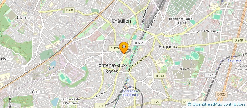 localisation de l'entreprise SCI SANDY à FONTENAY-AUX-ROSES