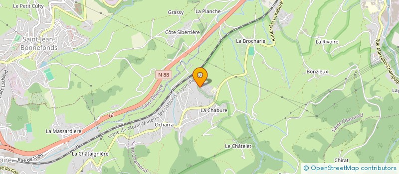 localisation de l'entreprise SCI SANDY-LUCAS  SAINT-CHAMOND