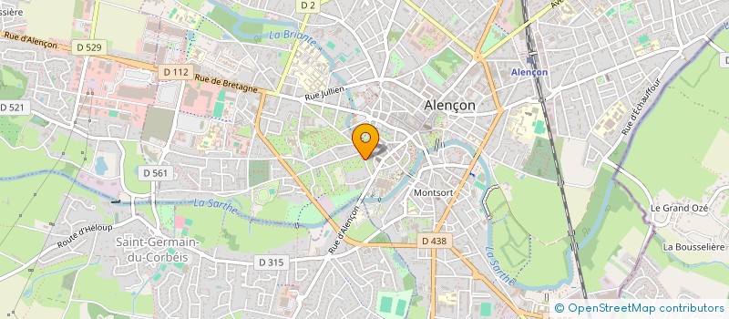 localisation de l'entreprise SCI SANELO à ALENCON