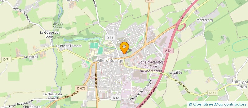 localisation de l'entreprise SCI SANFAB  VILLERS-BOCAGE