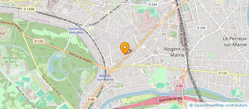 localisation de l'entreprise SCI SANFLORAINE  NOGENT SUR MARNE