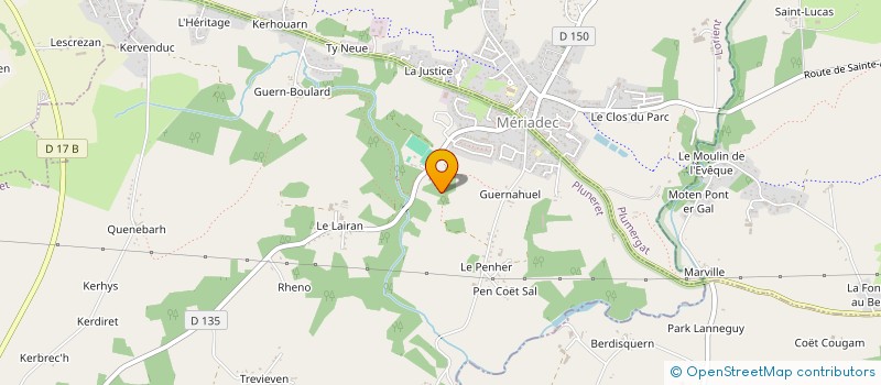 localisation de l'entreprise SCI SANFO  PLOUGOUMELEN