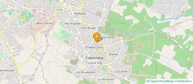 localisation de l'entreprise SCI SANG ET OR  CABESTANY