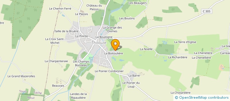 localisation de l'entreprise SCI SANGA à THILOUZE