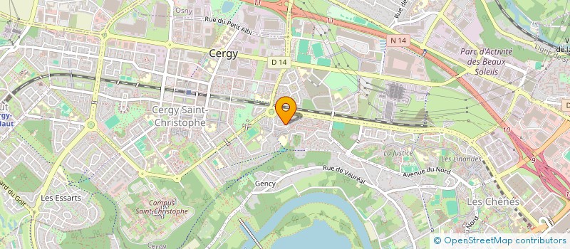 localisation de l'entreprise SCI SANGANO  CERGY