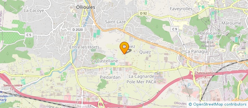 localisation de l'entreprise SCI SANGELINO  OLLIOULES