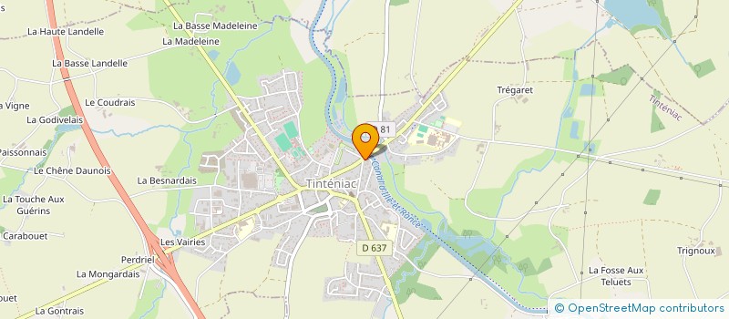 localisation de l'entreprise SCI SANGLEBOEUF  TINTENIAC